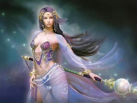 Femme ravssante, dns son style typique étranger et il ressort brillance Beauté sensuel!