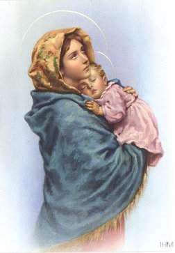 La Vierge Marie et l'Enfant Jésus: très belle image, belles couleurs; il s'en dégage de la tendresse, la Lumière, la Foi du Coeur, et Redonne Confiance en Soi;la Paix l'Amour en Soi et 