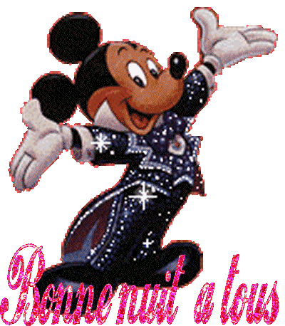 Mickey sympa gai,sourit,dans son costume bleu noir brille de ttes étoiles blancs!et souhaite: Bonne Nuit à Tous  _iMAGE Sympa  amusante;  et  tendre  gai ;  met bonne humeur pr vtre Soirée de LUNDI 