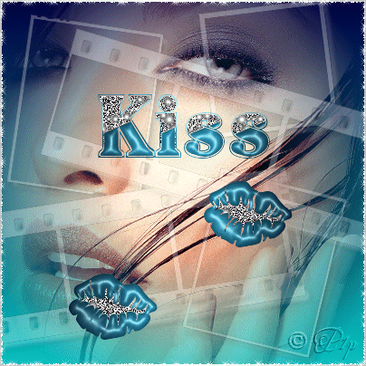 belle femme fond transparent reflets:KissBisouslèvres brillent!!
