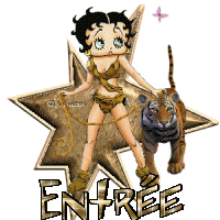 Cmme BettyBoop,tout en beauté brille dns sn étoile et sn beau fauve prés d'elle,vs souhaite l'ENTREE de sn Monde; moi aussi je vs invite A faire l'Entrée dns Mon Monde Mn Univers ; à vi