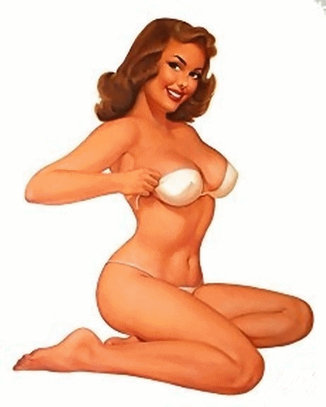 Gif d'une femme belle chatain,dns sa féminité, belle !