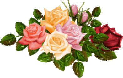 bouquet de fleurs ttes couleurs belle verdure   scintillant !! je vs les offre 