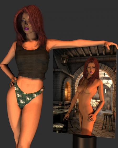 2 femmes modern,légèremen vêtue féminité,belles sensualité!!