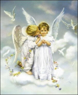 Beaux anges enfant:beaux oiseaux;blancheur immaculé puretépaix joie;ailes d'angessuperbe