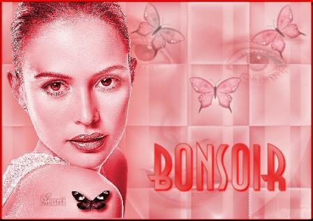 BONSOIR TS TTES  cmme vs le souhaite cette femme superbe;sous beau fond rose