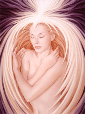 femme belle,original!! sa féminité:sensuel, ses cheveux;ange pourrait on penser!!