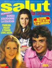 Nostalgie:photo SalutlesCopains que j'ai fort lu jeunesse:M Sardou Sheila, bien accompagnées belles femmes!!SOUVENIRS SOUVENIRS!!