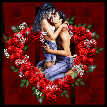 couple amoureux bien beau dns leur coeur de Roses rouges étoile; brillent verdure!! sensuel sexy féminin!!!bel ensemble amour désir charme !!!
