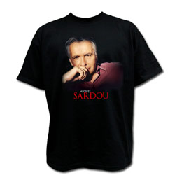 Original:tee-shirt noir:boutiq de Michel sardou sa photo est imprimé dessus:pas mal, Non?!!!