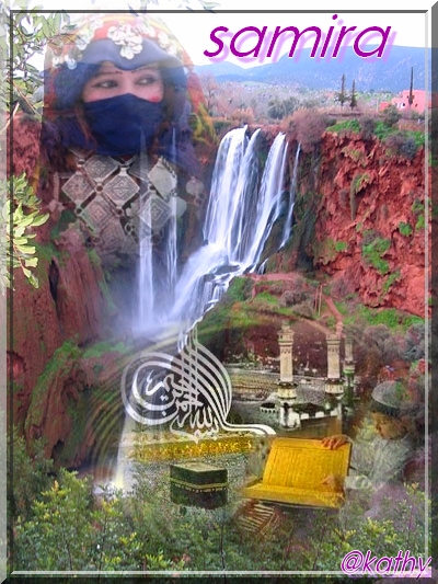 Superbe nature:cascade;fait rappeler un aut contin pays;exotisme;bel femm derrière!!coutumes...colorée et riche de culture et beau au Regard