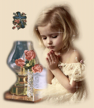 simplicité beauté,petit fille prie devant bougie fleurs:brille étoiles; amèneJoiePaix Amour COEUR D'ENFANT Très belle image !! dns ts sens!!!