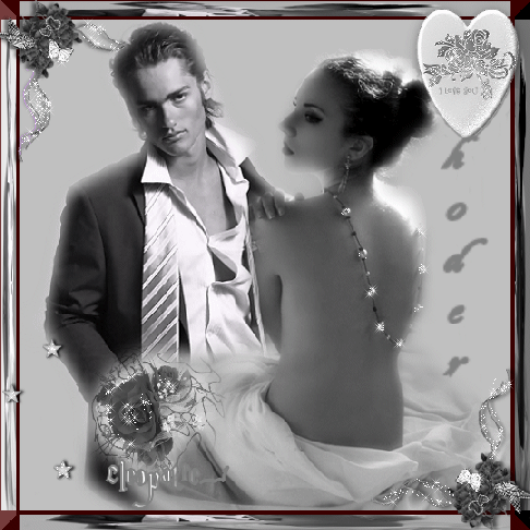 BONSOIR TS TTES  �Bell image couple f&eacute;minit&eacute; senualit&eacute;,roses perles brillent,charme, sexy et Beaut&eacute; ��