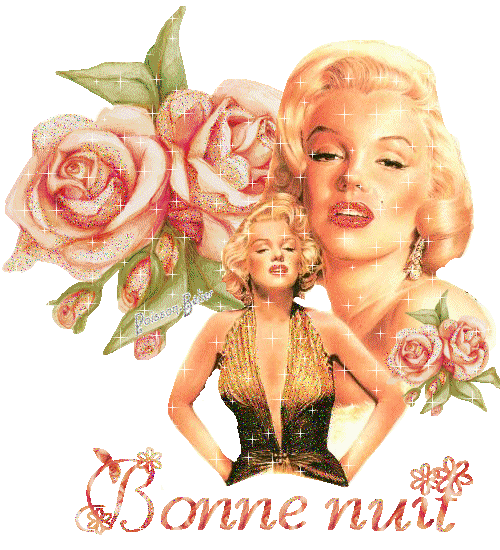 Bien bell et qui a eu for Succ&egrave;s Marilyn Monroe;Vs Souhaite BONNE NUIT  Brille fleurs &eacute;toiles; sensuelle Charme et Sexy���