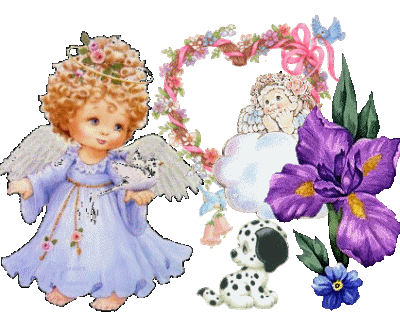 Anges et  fleurs� puret&eacute; romantisme fraicheurs� &eacute;l&egrave;ve esprit coeur ame,rend joyeux�Fai ressortir Ntre Coeur d'Enfant