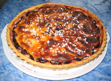 Pr finir un bon repas,se remonter le moral,voici une belle tarte aux pommes poires, &ccedil;a brille c'est frais, &ccedil;a fait envie� avec un bon vin doux ��  BONNE GAIE SOIREE  bon app&eacute;tit�  A  DEMAIN    un