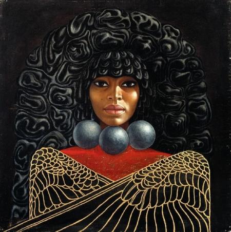 Original cett femm:fait penser &agrave; une Egyptienne,accessoires lourds;chevelur &eacute;paisse,beau visage un peu dur tendre &agrave; la fois�image qui peu plair ou non!mais belle dns son originalit&eacute;� BONNE DOUCE NUIT�