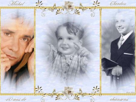 Michel Sardou Jeune Enfant; en Communion Adolescent, et Adulte; beau sous ts ses &acirc;ges�et souriant�beau diaporama�  BONSOIR  BELLE NUIT JOIE  A TS TTES  � je vs aime �  marie-andr&eacute;e   mil bisous  tts a