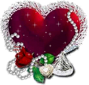 Beau coeur entour&eacute;e perles diamants,brillent mil feux &eacute;toiles,beau rouge une belle rose�Belle cr&eacute;a, Coeur de l'Amour entre les hommes homme et femme,famille  Amour spirituel &eacute;l&egrave;ve l'ame le c