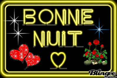 Joli cadre dor&eacute;:avc BONNE NUIT Modern style disco��coeurs rouges Etoiles blanc bleu�belles roses rouges remuent��oui je vs souhaite une Douce Belle Nuit  dans la joie de mn Coeur,vs dit A DEMAIN,je va
