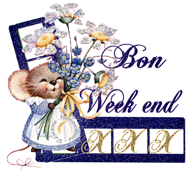Un peu de douceur et coeur d'enfant avc cett souris mimi!ses fleurs bell pr venir ns Souhaiter Un Bon week end  Brille Etoiles�joli Gif  de tendresse et douceur!!   BON DIMANCHE  plein de bnnes c