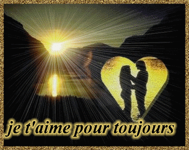 BONNE SOIREE TS TTES! voici une image qui m'a flash&eacute;e,le soleil lune &eacute;claire mil feux rayons pr &eacute;clairer ce couple amoureux &eacute;pris l'un de l'autr dns ce Coeur Se Disent Leur Amour POUR T