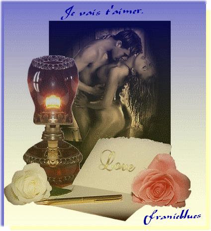 Bell photo d'amour couple intimité le soir,lumière fleurs,tt le cadre se porte à ambiance romantique tendresse désir Amour  sensualité je vs envoie ttes amitiés  en cet après midi de Jeudi  bi