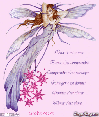Femm belle Ange,ravissante robe mauve blanc ses bell ail Etoiles roses d'amour Paix Lumi&egrave;re HarmonieJoie Sant&eacute; VIVRE oui c'est l'Amour �mais AIMER  cela fait partie de la VIE,on ne peu 