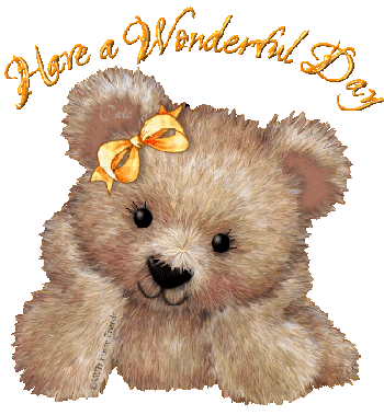 Mimi ce Nounours vs souhaite une Merveilleuse Journ&eacute;e,disons pr Demainmaintenant�BONNE SOIREE BNNE NUIT TS TTES  Bisous marie andr&eacute;e ��