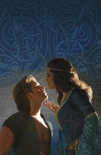 Fon motif bleu original,pr mettre envaleur:beau couple style Moyen Age joli brillant :leur amour,veulent s'embrasser,se d&eacute;sirent�j'aim cette &eacute;poque�et la musique m&eacute;di&eacute;vale;!ls sont aussi sen