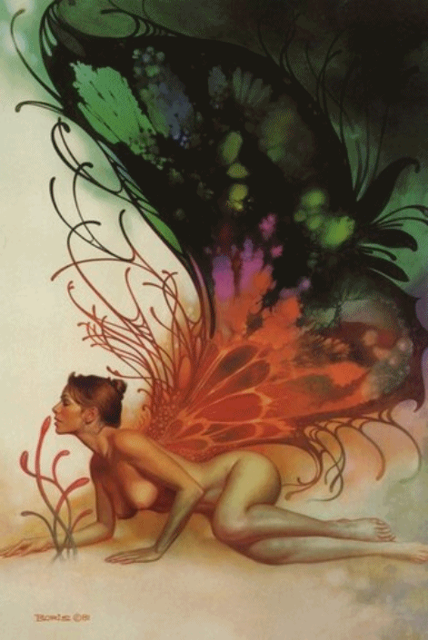 Jeune femm bell dn son intimit&eacute;,ailes papillon respire l'air verduer, surle sable l'air de lamer� BISOUS  marie-andr&eacute;e ��A PLUS ���