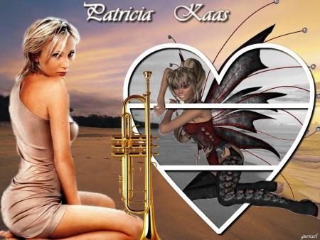 Patricia Kaas Chanteuse que j'ai tjours appr&eacute;ci&eacute;,voix un peu rocailleuse bell voix,qui sort de l'ordinair, son r&eacute;pertoire j'aime ses chansons� beau visage  elle est belle et un Ange fil
