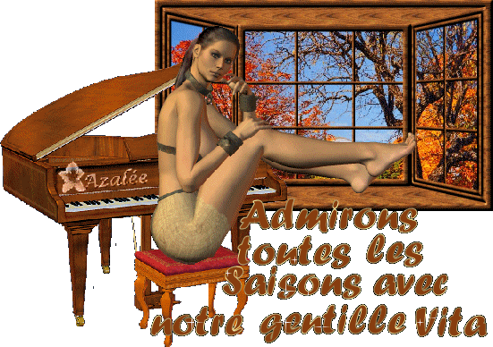 bELL FEMM Vetue l&eacute;ger sensuel,pr appr&eacute;cier respirerl'air de tts saisons et leur beaut&eacute; par la fen&ecirc;tre, le piano musique derri&egrave;re pr accompagner image de beaut&eacute; Charme Couleurs  gaie��  BONNE SOIR