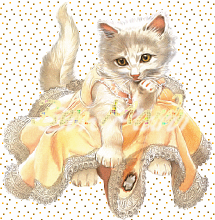 BON MARDI Pour ts ttes; comm vs le pr&eacute;sent ce beau chat, en HUMOUR  et brillant  color&eacute;�  A  PLUS   marie  ! bizz&&