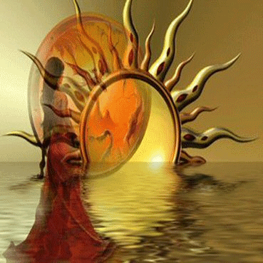 BONJOUR ts ttes�Horaire un peu matinal,je viens vs Souhaiter Un bon Samedi,Vs offrir cette image les vagues de la mer remuent l&eacute;g&egrave;rment avec pr fond un miroir l'ony Voit un Soleil une femm admir 