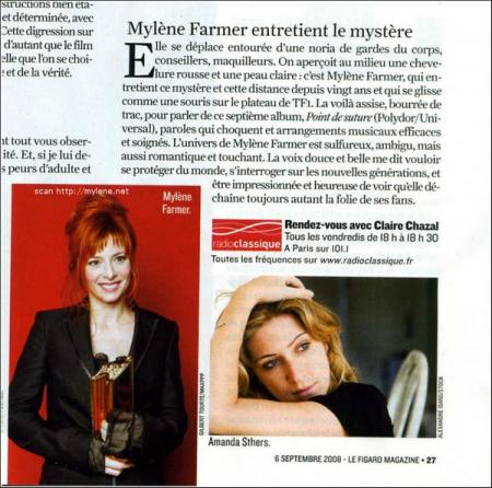 BONJOUR Tout le monde � Je commence la journ&eacute;e en Musique: Myl&egrave;ne Farmer, bien sympathique�  BONNE JOURNEE TS  TTES � marie-ndree  mil bisous &&