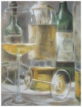 Pr finir Repas de Samedi,voici une photo de verreBouteill de vin blanc repas peut etre unpeu plus arros&eacute; que d'hab!j'ai trouv&eacute; cett photo ps mal j'ai voulu vs l'Offrir!!en Ce samed