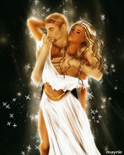 Couple attir&eacute;sl'un l'autre,  sensualit&eacute;  d&eacute;sir  Amour tjours Amour, et oui va ainsi la Vie �  Etoiles, belle photo �   BON LUNDI   Je vs adresse  mil bizz   marie-andr&eacute;e &&