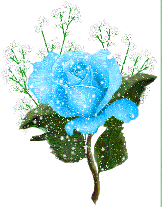 Ce n'est ps la Journ&eacute;e,mais la Nuit,mais le coeur y est, Belle Cr&eacute;a Amiti&eacute; Beau Cadeau Lucie!!Belle rose bleue,avc la Neige,et pr vs souhaiter Gaie et douce soir&eacute;e�NUIT DOUCE Color&eacute;e�Beaux et r&ecirc;v