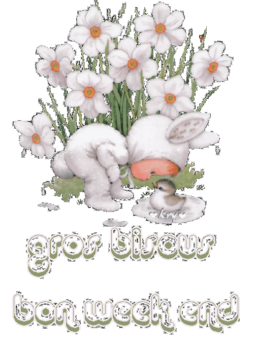 Que c'est mimi et tendre ce petit b&eacute;b&eacute;,habill&eacute; en petit lapin fourrure, fleurs, admire ce pti canard, GROS BISOUS, et ns souhaite un BON WEEK END ��  c'est beau  l'enfance !!!  