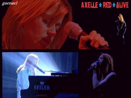 En plusieur poses AXELLE RED  �  chanteuse appr&eacute;ci&eacute;e par pas mal de monde ��