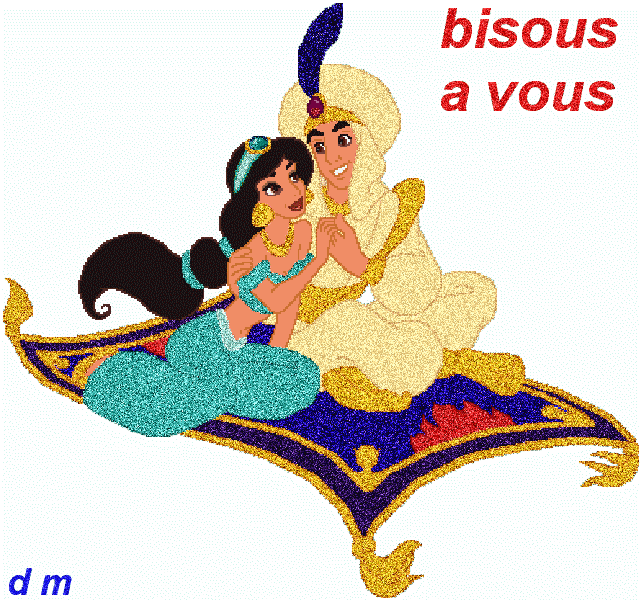 Le tapis d'Aladin��  Brille  amuse �  fait r&ecirc;ver � Attire �� R&ecirc;ves d'enfant  �  R&ecirc;ves encor dns nos coeurs, Adultes �  A bientot && mil biz�� Marie-andr&eacute;e