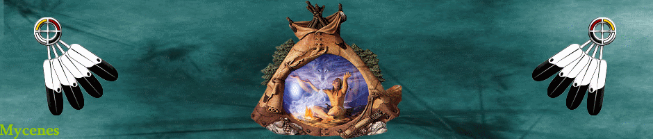 jOLIE Banni&egrave;re  pr  repr&eacute;senter une Am&eacute;rindienne  dans un m&eacute;daillon: on la voit dans le miroir, et des plumes � pr symboliser  le c&ocirc;t&eacute; Indien��&&