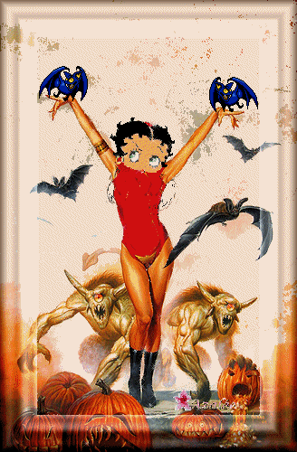Betty Boops, gaie  f&ecirc;te  HALLOWEEN !!  AGREABLE DIMANCHE � je vs parlerai davantage  d&egrave;s demain semain prochaine  Aujourd'hui Cool je me repose�� Dimanche et je vs le Souhaite aussi  D&eacute;tendu  et 