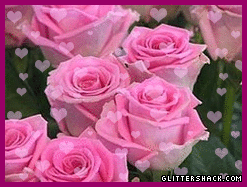 . Bien belles ces roses  rose  doux  agr&eacute;able &agrave; regarder Joie  avec ces Coeurs  l'Amour la Tendresse, la verdure le vert couleur d'Esp&eacute;rance de Sant&eacute;� Par la pens&eacute;e, je vs offre un flot de R