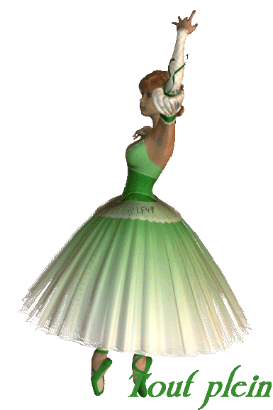 Belle danseuse Classique Blanc Vert,El&eacute;gance Charme et Tendresse et Douceur, belle robe,tutus verts:Ravissante,Ns envoie Vs Envoie Plein de Bisous En Dansant �Danse Chante Vis Ta Vie!!!Savoure moment 
