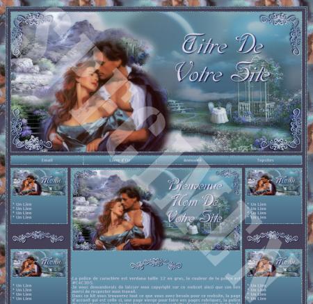 .  Joli couple  romantic,  belle couleurs �  festons blancs   d&eacute;co sympa!!  cadre  bien fait !! agr&eacute;able &agrave; rgarder ��  &ccedil;a fait r&ecirc;ver && douceur sucr&eacute;e dans la pens&eacute;e l'esprit le coeur� bizzz