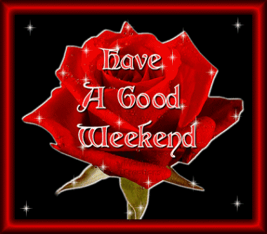 Je vs Offre cette Rose  rouge  Etoiles Brillent ! Pr vs Souhaiter  A GOOD  WEEK END !  oui un agr&eacute;able week end  &agrave; ts ttes  � D&eacute;tente  joie  ��