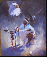 La nature, un peuple qui a souffert, et d'une culture belle, d'une grand richesse d'&acirc;me, les Am&eacute;rindiens � un indien ici, dns la for&ecirc;t et regard avc admiration ce bel aigle Blanc�� 