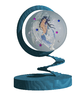 Un escalier,  et l'on arrive dans un globe transparent : une belle femm Ange, intime, et Etoiles, Veille  Prot&egrave;ge Nous et le VIP .  &&